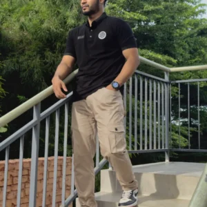 Beige Cargo Joggers pant