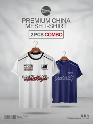 3 (6) Navy and White T-shirt Combo