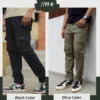 5 (3) black and olive pants combo