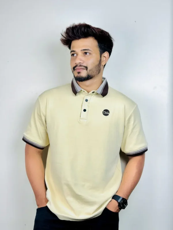 Rib polo and pant combo