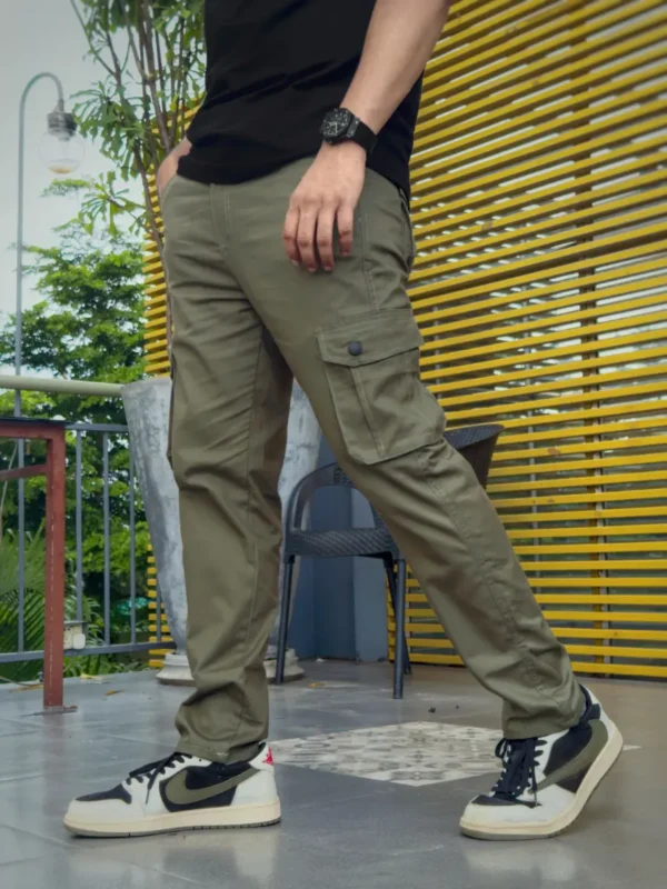 9 (3) Olive Cargo Joggers pant