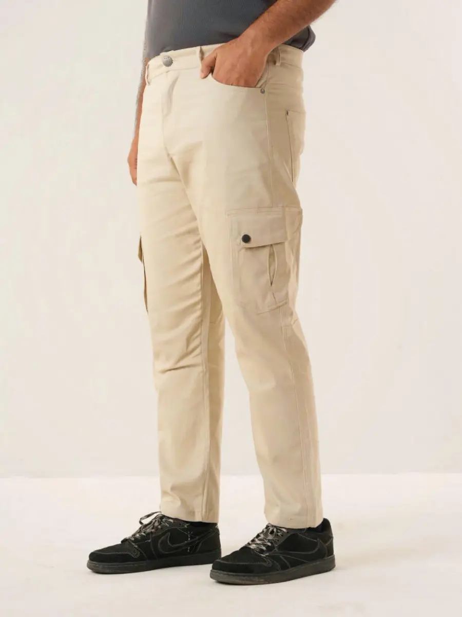 Cargo pants combo (Beige & Ash)