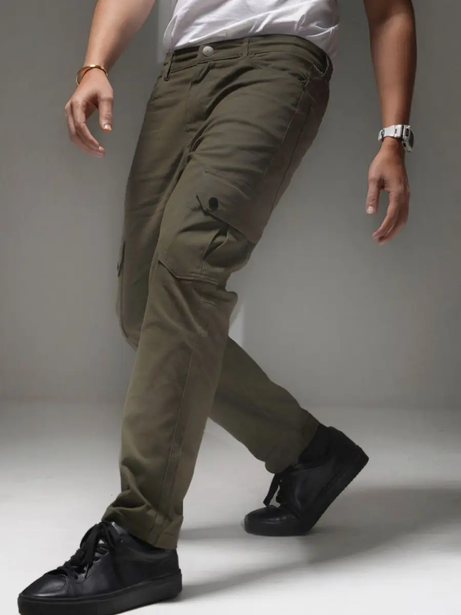 12 Cargo pants combo (Olive & Black)