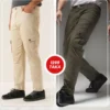3 (16) Olive and Beige cargo pants