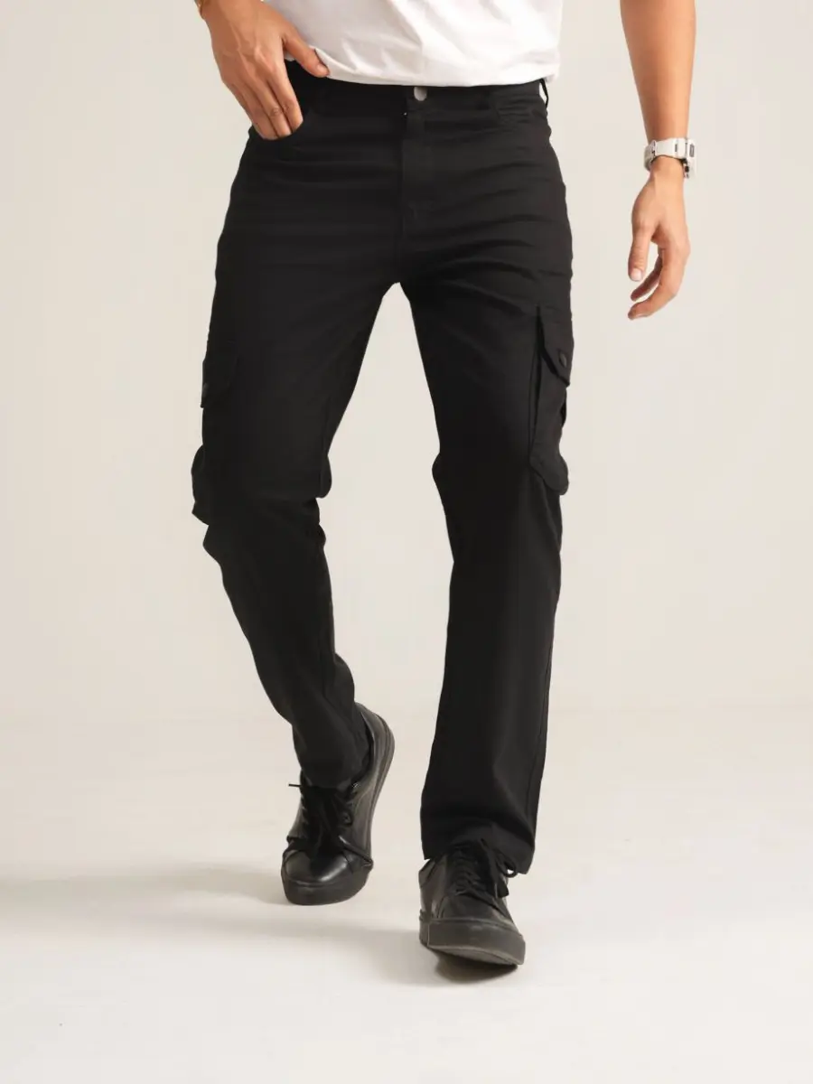 7 (13) Cargo pants combo (Olive & Black)