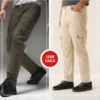 5 (17) Cargo pants combo (Olive & Beige)
