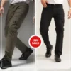 6 (15) Cargo pants combo (Olive & Black)