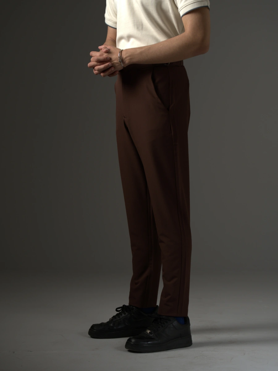 High Waisted Ghurkha Coffee Color