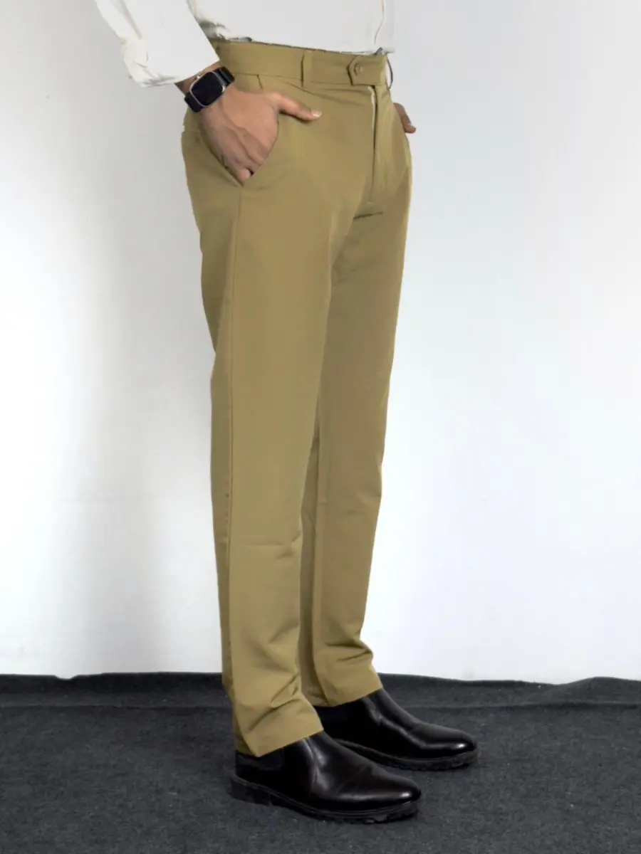 Ash and Camel Formal Pants Combo