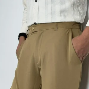 Black and Camel Formal Pants Combo