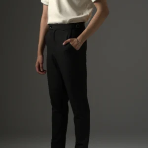 High Waisted Ghurkha Black Color