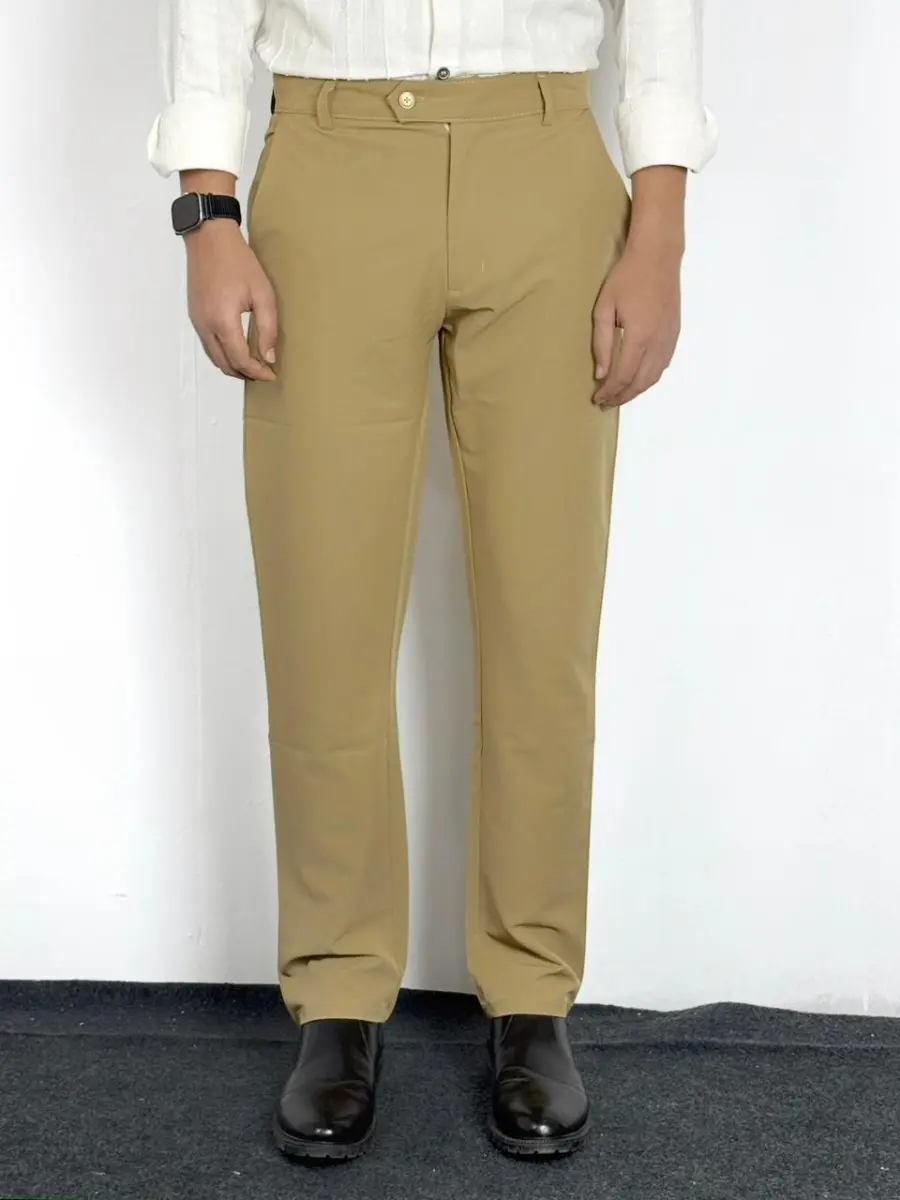 Ash and Camel Formal Pants Combo