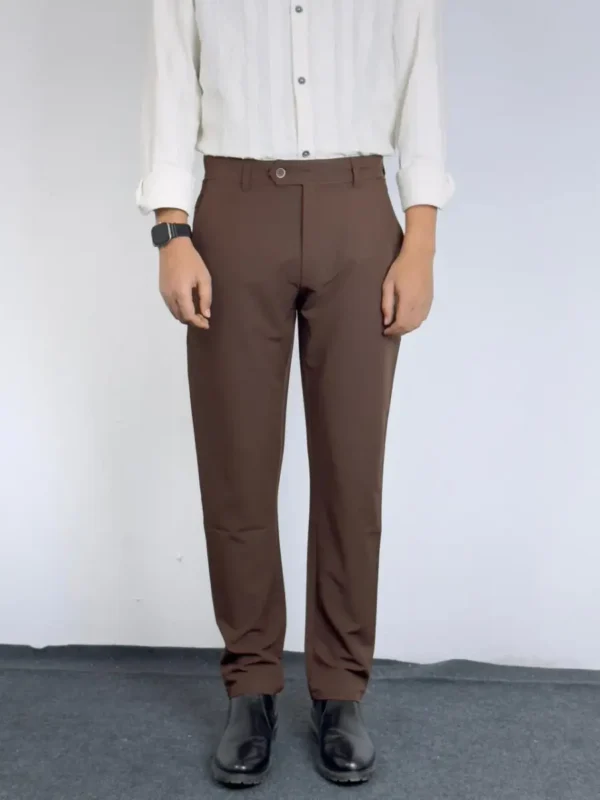 Coffee and Camel Formal Pants Combo