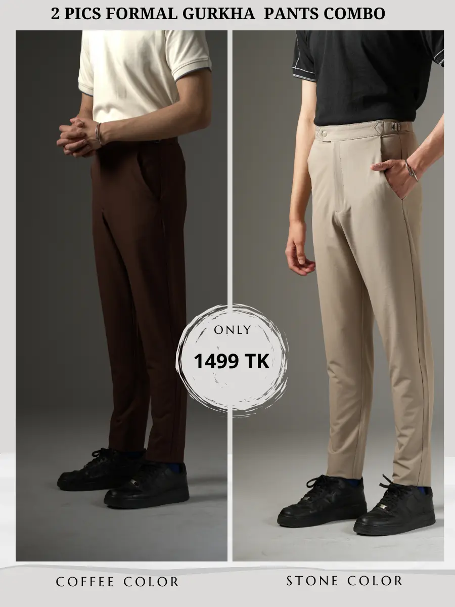 Gurkha Pants Combo (Coffee and Stone)