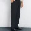 5 (18) Black and Camel Formal Pants Combo