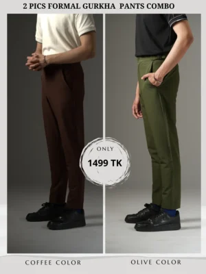 5 (19) Gurkha Pants Combo (Coffee and Olive)