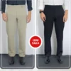 6 (17) Black and Stone Formal Pants Combo