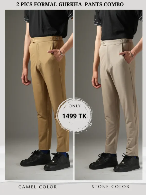 8 (15) Gurkha Pants Combo (Camel and Stone)