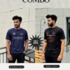 2 (29) Navy and Black T-shirt Combo
