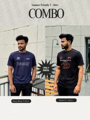 Navy and Black T-shirt Combo