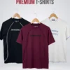 3 (30) T-shirt Combo (Black, Maroon, White)
