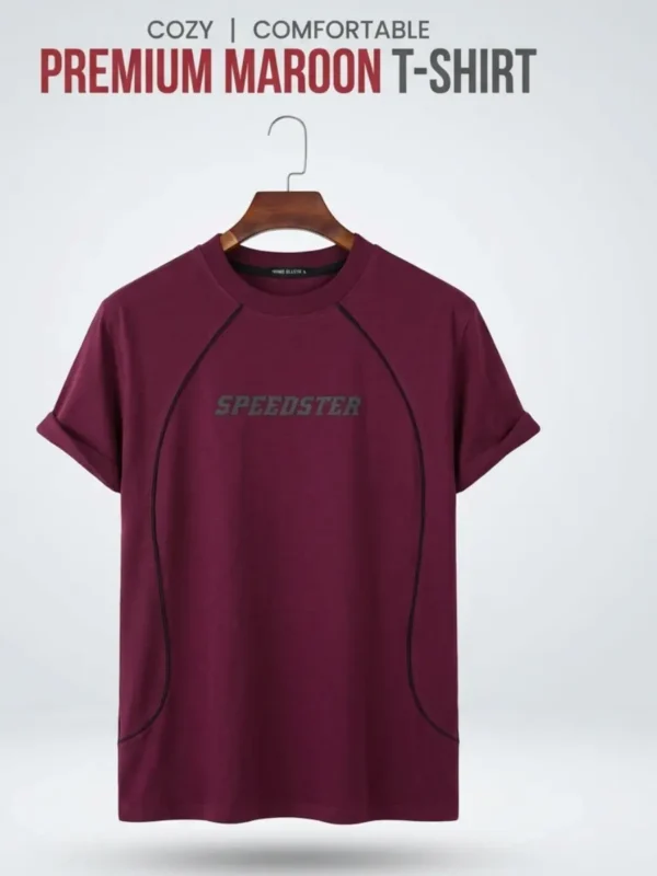 T-shirt Combo (White, Maroon)