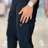 2 (3) Metro Cargo Pants Combo (Black & Ash)