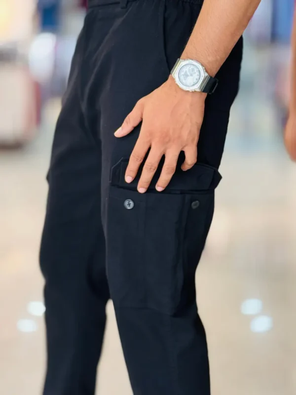 2 (3) Metro Cargo Pants Combo (Black & Ash)
