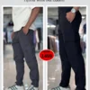 2 (4) Metro Cargo Pants Combo (Black & Ash)
