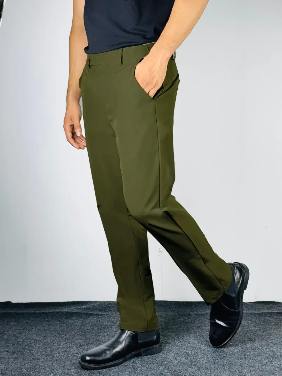 Adjustable Formal Pants (Black & Olive)