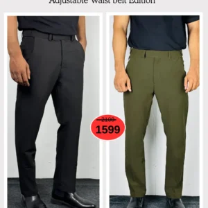 Adjustable Formal Pants (Black & Olive)