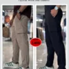 5 (2) Metro Cargo Pants Combo (Black & Beige)