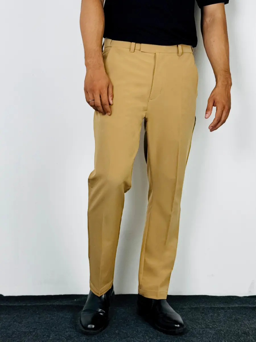 Adjustable Formal Pants (Ash & Beige)