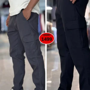 Metro Cargo Pants Combo (Black & Ash)