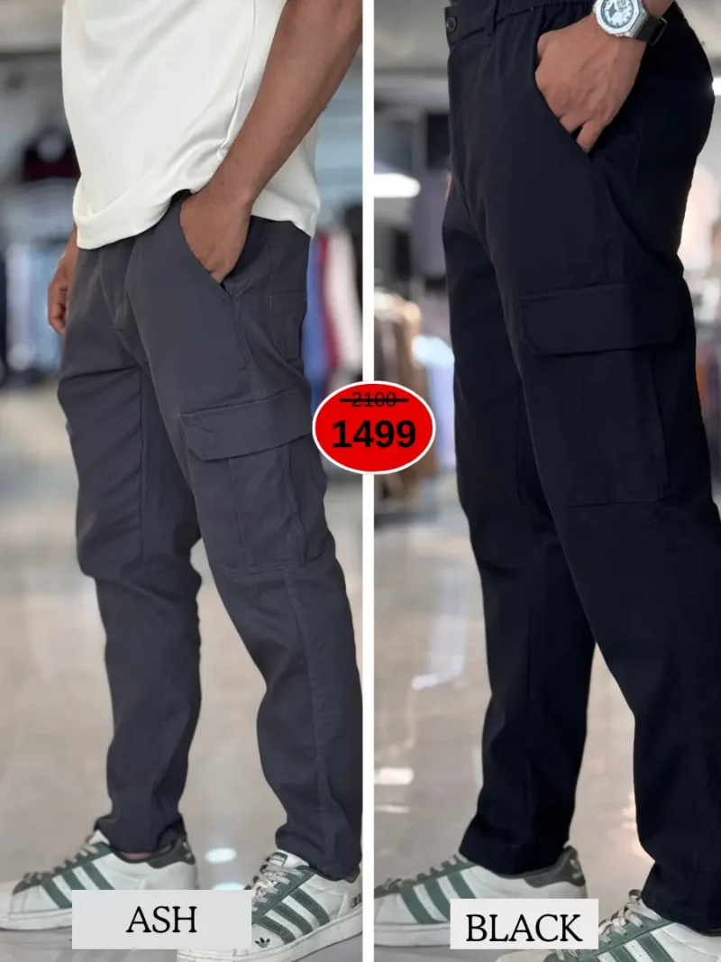 Metro Cargo Pants Combo (Black & Ash)