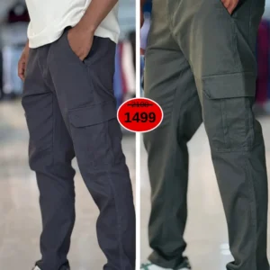 Metro Cargo Pants Combo (Olive & Ash)