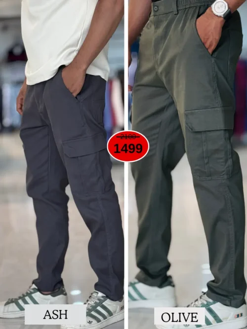 Beige Neutral Simple This Or That Your Story (5) Metro Cargo Pants Combo (Olive & Ash)