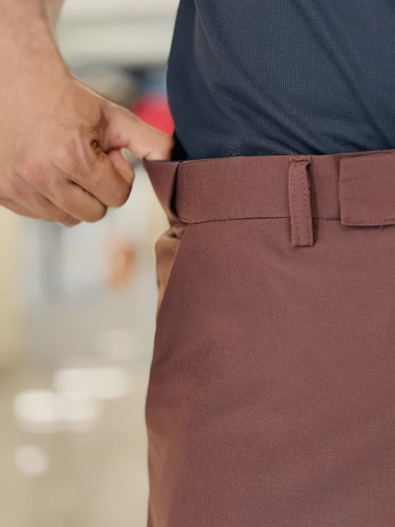 Adjustable Formal Pants (Ash & Coffee)