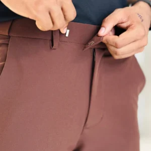 Adjustable Formal Pants (Ash & Coffee)
