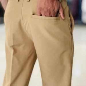 Adjustable Formal Pants (Coffee & Beige)