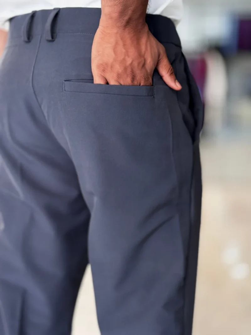 Adjustable Formal Pants (Ash & Olive)