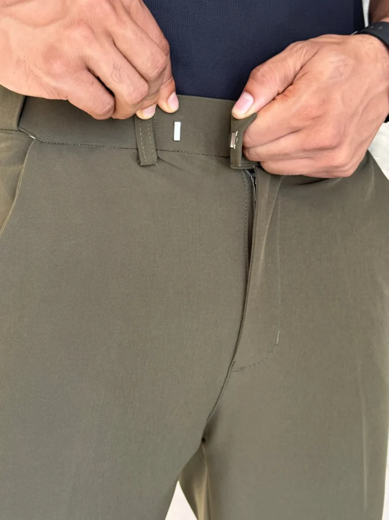 Adjustable Formal Pants (Ash & Olive)