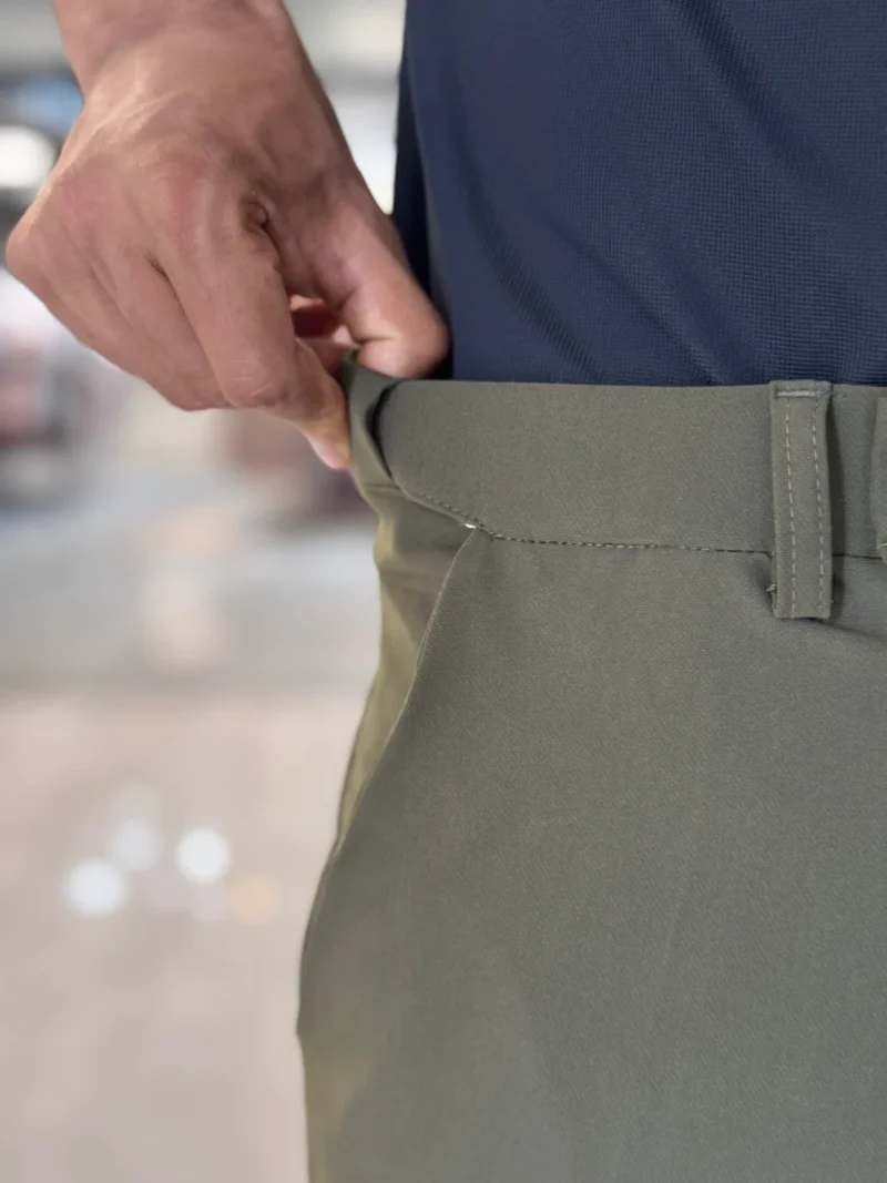 Adjustable Formal Pants (Ash & Olive)
