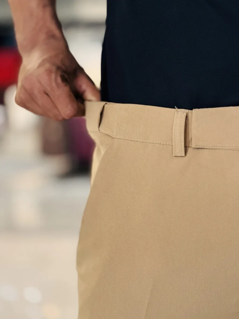 Adjustable Formal Pants (Coffee & Beige)